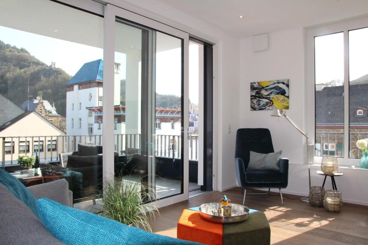 Mosel-Loggia - Luxusapartment -Terrass - Klimaanlage Traben-Trarbach Eksteriør billede