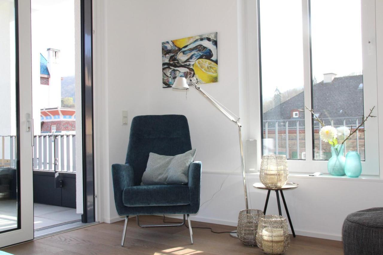 Mosel-Loggia - Luxusapartment -Terrass - Klimaanlage Traben-Trarbach Eksteriør billede