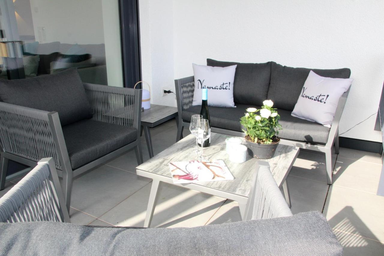 Mosel-Loggia - Luxusapartment -Terrass - Klimaanlage Traben-Trarbach Eksteriør billede