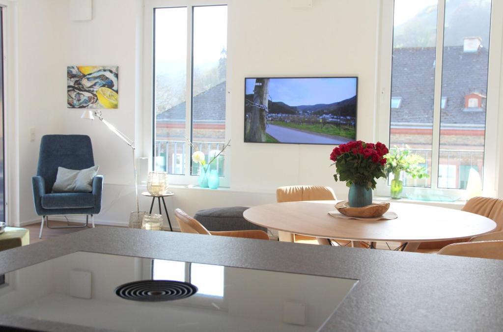 Mosel-Loggia - Luxusapartment -Terrass - Klimaanlage Traben-Trarbach Eksteriør billede